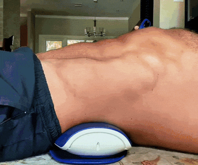LumbarLift Pro back lumbar massager showing adjustable settings and ergonomic design for targeted lumbar relief.