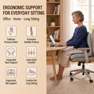 ContourFlow™ Ergonomic Seat Cushion