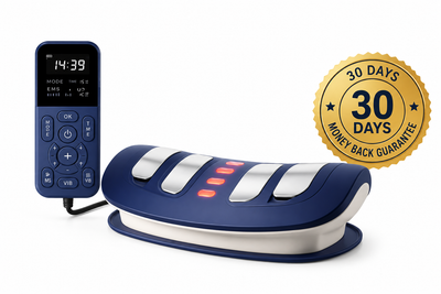 LumbarLift Pro back massager with adjustable control and ergonomic design for targeted lumbar relief.