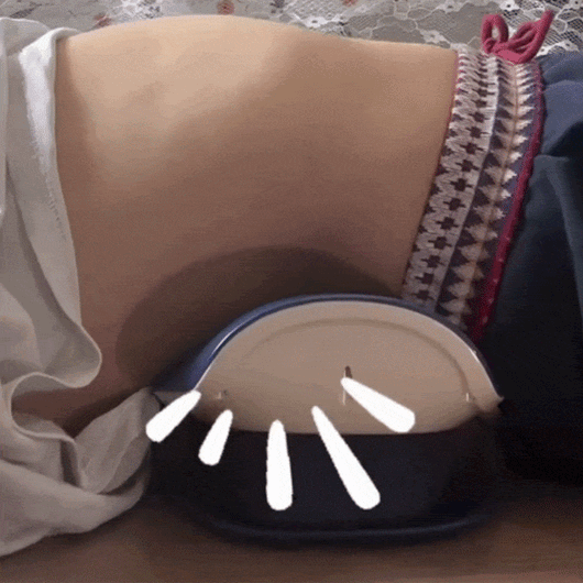 LumbarLift Pro back lumbar massager with ergonomic design, showing its adjustable settings and plush cushioning for targeted relief.